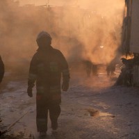 Strugi, pożar TIR-a, 26 V 2009 r