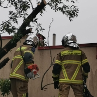 Walka ze skutkami nawałnicy w Sochaczewie 23.VII.22 r.