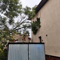 Walka ze skutkami nawałnicy w Sochaczewie 23.VII.22 r.