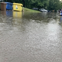 Walka ze skutkami nawałnicy w Sochaczewie 23.VII.22 r.