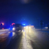 Wypadek ciągnika siodłowego 7.III.23 r.