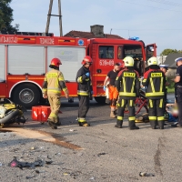 Wypadek na drodze krajowej 92 13.VIII.22 r.