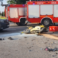 Wypadek na drodze krajowej 92 13.VIII.22 r.