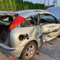 Wypadek na drodze krajowej 92 13.VIII.22 r.