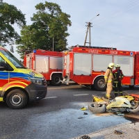 Wypadek na drodze krajowej 92 13.VIII.22 r.