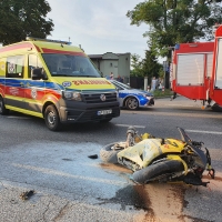 Wypadek na drodze krajowej 92 13.VIII.22 r.